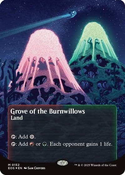 Grove of the Burnwillows 0152 Borderless Galaxy Foil Edge of Eternities: Stellar Sights Magic card