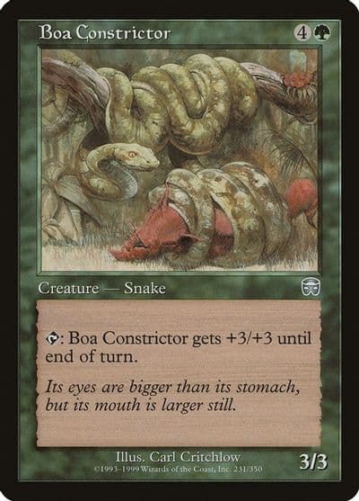 Boa Constrictor Mercadian Masques Magic card