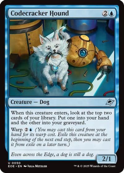 Codecracker Hound Edge of Eternities Magic card