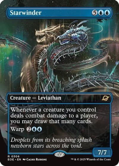 Starwinder 0306 Borderless Edge of Eternities Magic card