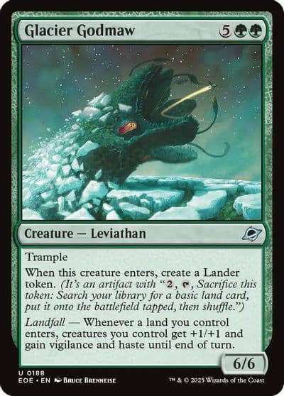 Glacier Godmaw Edge of Eternities Magic card