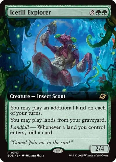 Icetill Explorer Extended Art Edge of Eternities Magic card