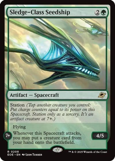 Sledge Class Seedship Edge of Eternities Magic card