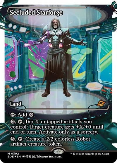 Secluded Starforge Showcase Fracture Foil Edge of Eternities Magic card