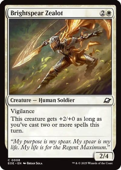 Brightspear Zealot Edge of Eternities Magic card