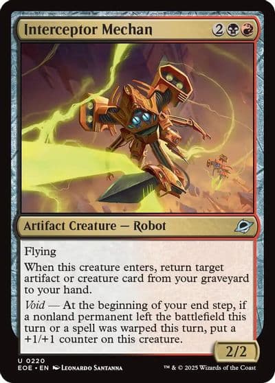 Interceptor Mechan Edge of Eternities Magic card