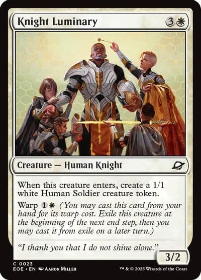 Knight Luminary Edge of Eternities Magic card