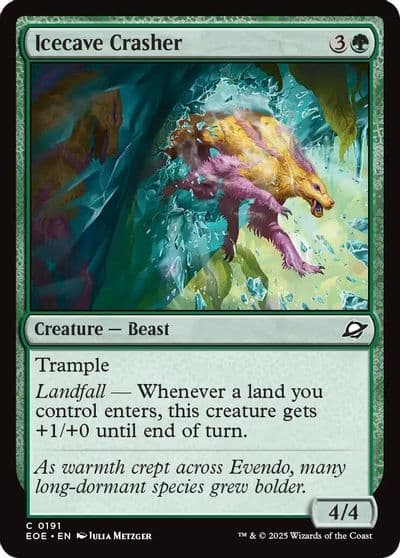 Icecave Crasher Edge of Eternities Magic card