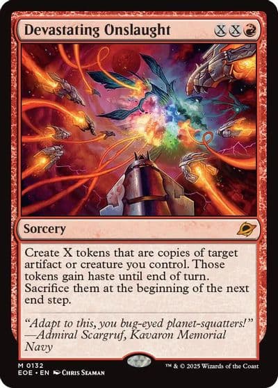 Devastating Onslaught Edge of Eternities Magic card