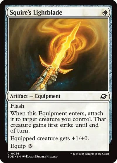 Squires Lightblade Edge of Eternities Magic card