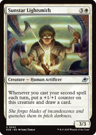 Sunstar Lightsmith Edge of Eternities Magic card
