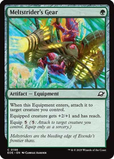 Meltstriders Gear Edge of Eternities Magic card