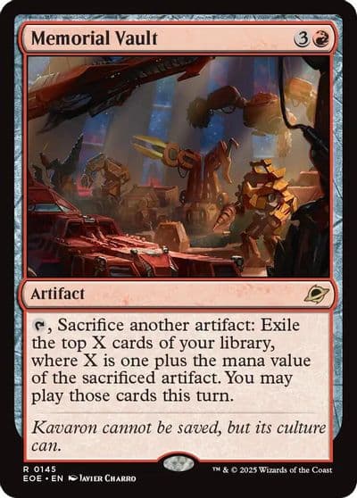Memorial Vault Edge of Eternities Magic card