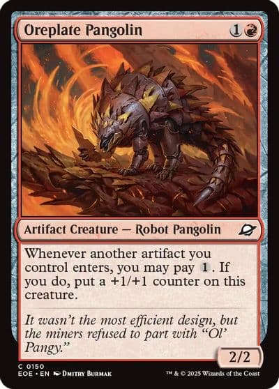 Oreplate Pangolin Edge of Eternities Magic card