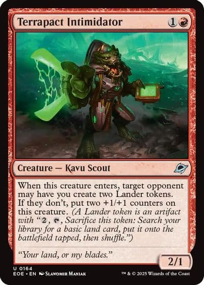 Terrapact Intimidator Edge of Eternities Magic card