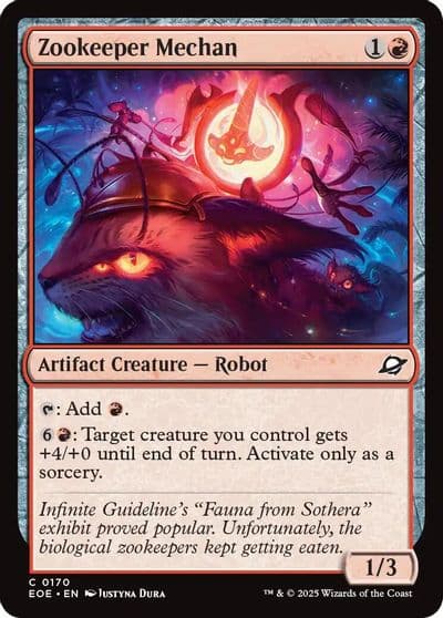 Zookeeper Mechan Edge of Eternities Magic card