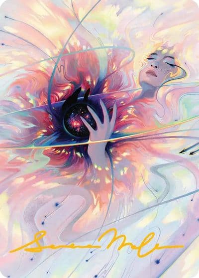 Beyond the Quiet Art Card Gold Stamped Signature Art Series: Edge of Eternities Magic card