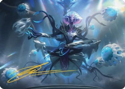 Mmmenon the Right Hand Art Card Gold Stamped Signature Art Series: Edge of Eternities Magic card
