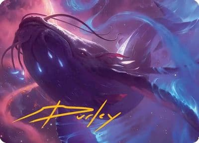 Starbreach Whale Art Card Gold Stamped Signature Art Series: Edge of Eternities Magic card