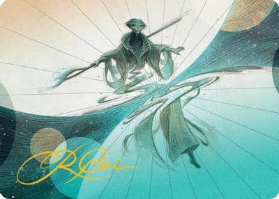 Weftwalking Art Card Gold Stamped Signature Art Series: Edge of Eternities Magic card