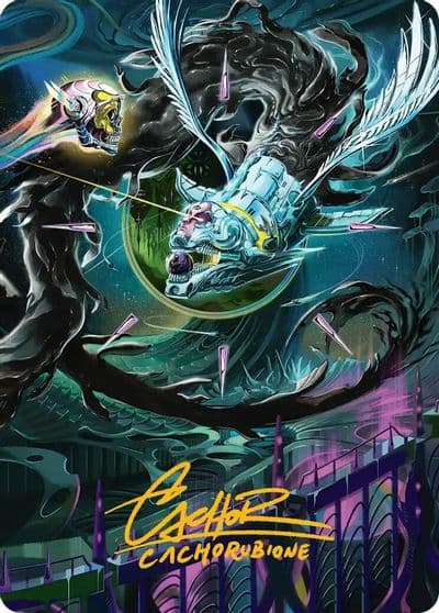 Quantum Riddler Art Card Gold Stamped Signature Art Series: Edge of Eternities Magic card