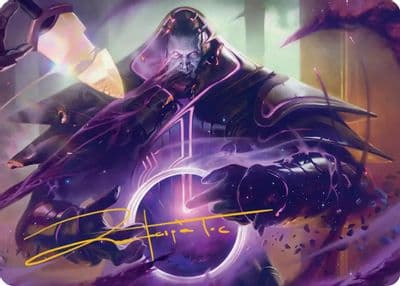 Embrace Oblivion Art Card Gold Stamped Signature Art Series: Edge of Eternities Magic card
