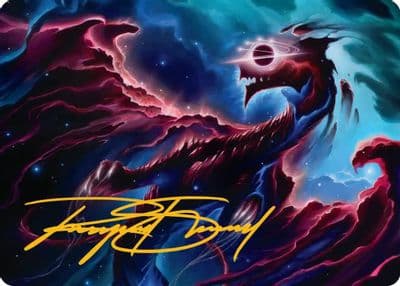 Nova Hellkite Art Card 18 54 Gold Stamped Signature Art Series: Edge of Eternities Magic card