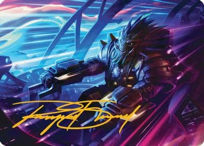 Tannuk Steadfast Second Art Card Gold Stamped Signature Art Series: Edge of Eternities Magic card