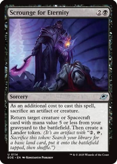 Scrounge for Eternity Edge of Eternities Magic card
