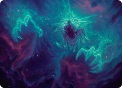 Cosmogoyf Art Card Art Series: Edge of Eternities Magic card