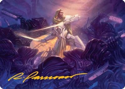Syr Vondam Sunstar Exemplar Art Card Gold Stamped Signature Art Series: Edge of Eternities Magic card