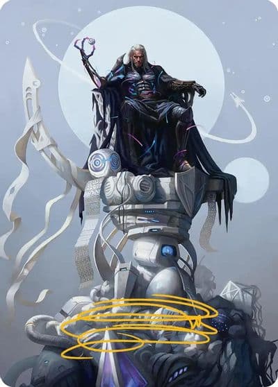 Tezzeret Cruel Captain Art Card 35 54 Gold Stamped Signature Art Series: Edge of Eternities Magic card