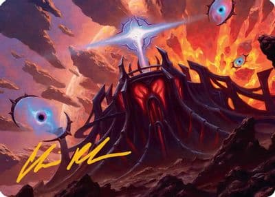 Secluded Starforge Art Card Gold Stamped Signature Art Series: Edge of Eternities Magic card