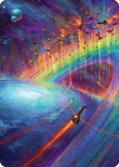 Cascading Cataracts Art Card 43 54 Art Series: Edge of Eternities Magic card