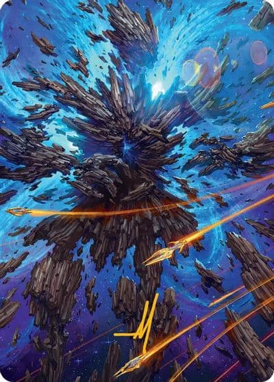 Celestial Colonnade Art Card Gold Stamped Signature Art Series: Edge of Eternities Magic card