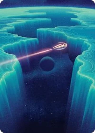 Cascading Cataracts Art Card 50 54 Art Series: Edge of Eternities Magic card