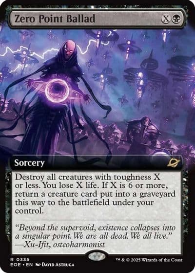 Zero Point Ballad Extended Art Edge of Eternities Magic card
