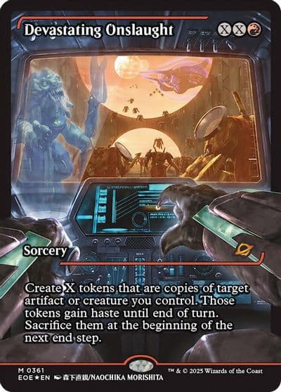 Devastating Onslaught 0361 Showcase Edge of Eternities Magic card