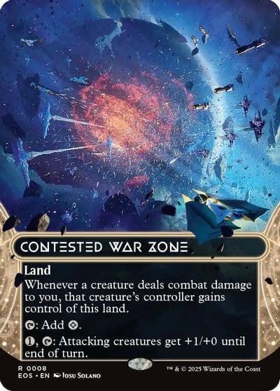 Contested War Zone 0008 Borderless Edge of Eternities: Stellar Sights Magic card