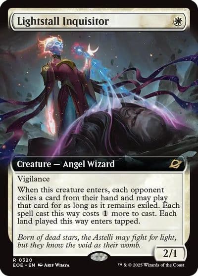 Lightstall Inquisitor Extended Art Edge of Eternities Magic card
