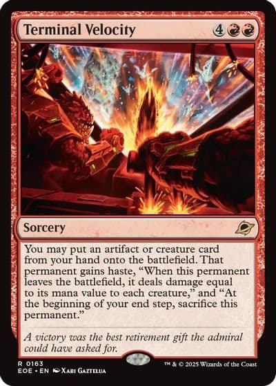Terminal Velocity Edge of Eternities Magic card