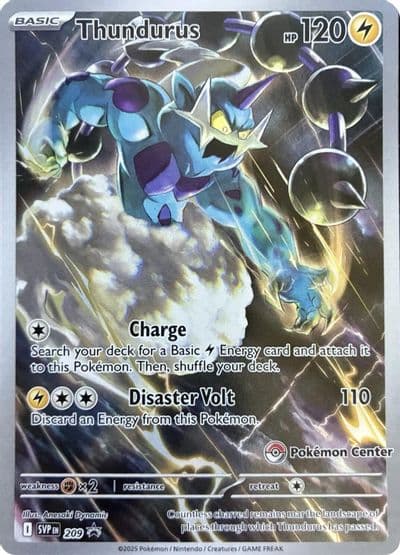 Thundurus - 209 (Pokemon Center Exclusive) SV: Scarlet & Violet Promo Cards Pokemon card