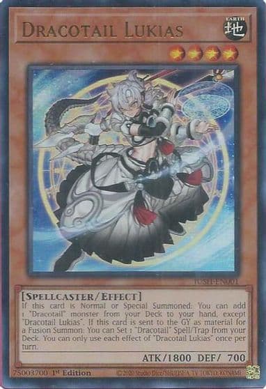 Dracotail Lukias Justice Hunters Yu-Gi-Oh! card