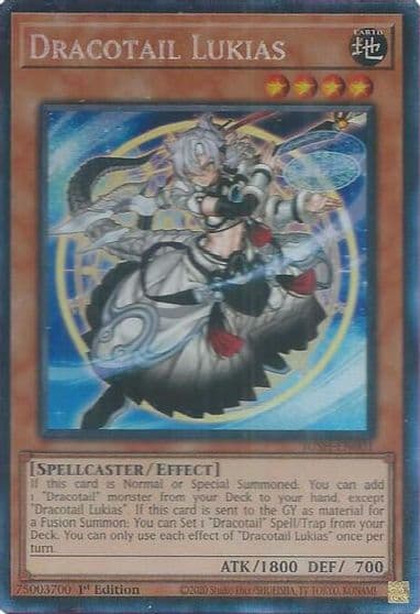 Dracotail Lukias CR Justice Hunters Yu-Gi-Oh! card