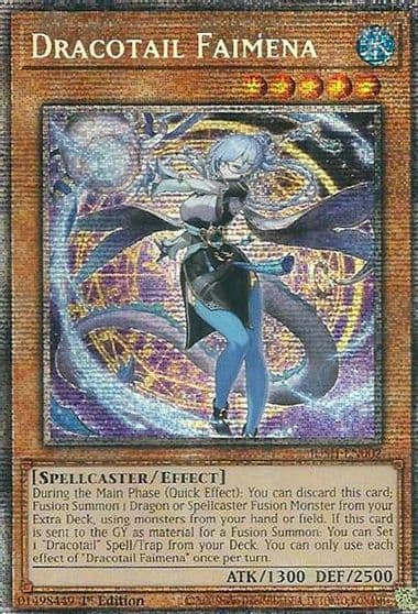 Dracotail Faimena Starlight Rare Justice Hunters Yu-Gi-Oh! card