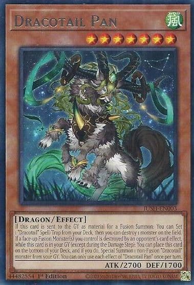 Dracotail Pan Justice Hunters Yu-Gi-Oh! card