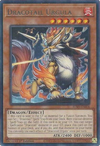 Dracotail Urgula Justice Hunters Yu-Gi-Oh! card