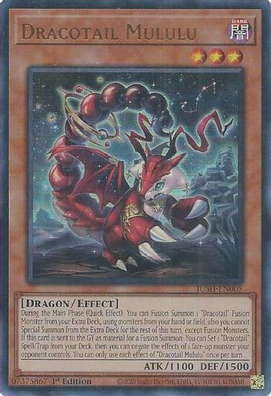 Dracotail Mululu Justice Hunters Yu-Gi-Oh! card