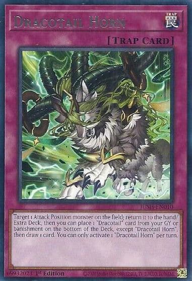 Dracotail Horn Justice Hunters Yu-Gi-Oh! card