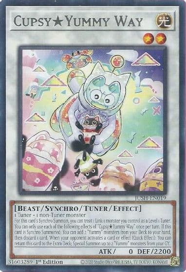 CupsyYummy Way Justice Hunters Yu-Gi-Oh! card